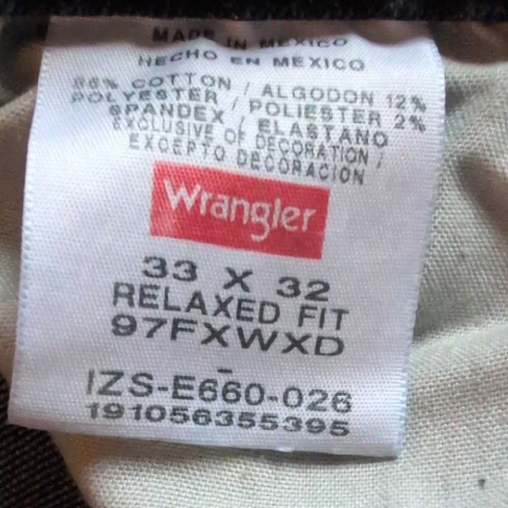 Wrangler Men's Dark Blue Straight Jeans - Picture 5 of 5